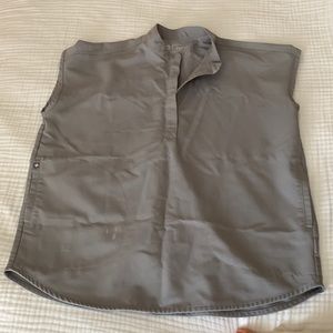 Figs scrubs technical collection grey top